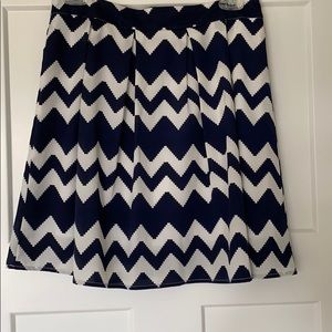 Navy and white chevron shirt from Francesca’s